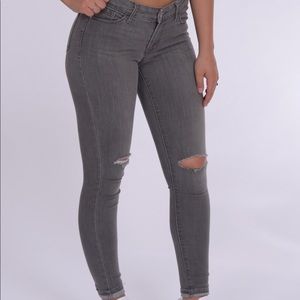 Gray jeans